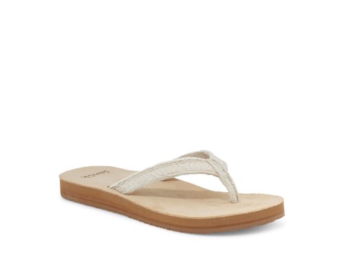 Sanuk Fraidy Tribal Hemp - Sanuk Flip Flops Womens Khaki - Philippines QZROMF106